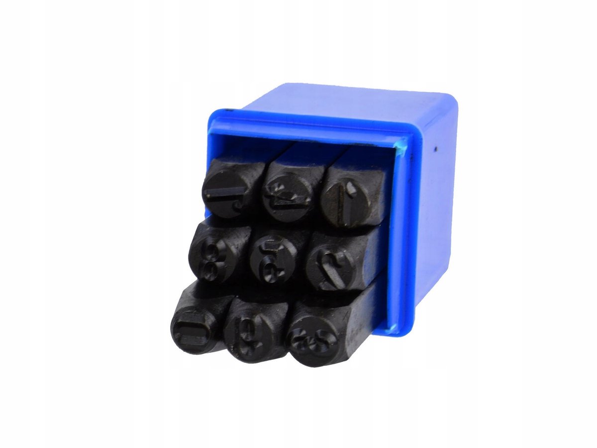 Geko Cijferstempels 8mm 9 Stuks met Etui