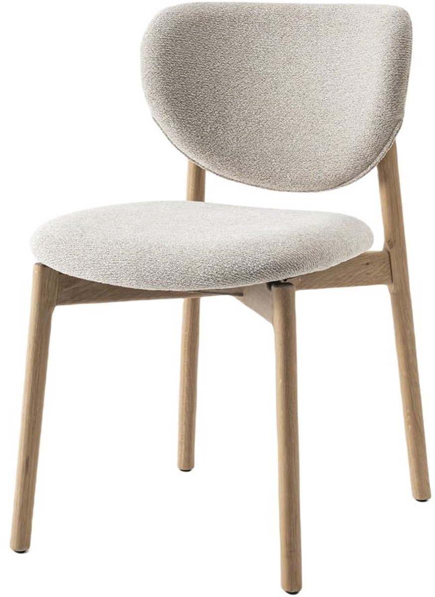 Tower Living Eetkamerstoel Pimonte - Beige Stof - 59x49x81cm