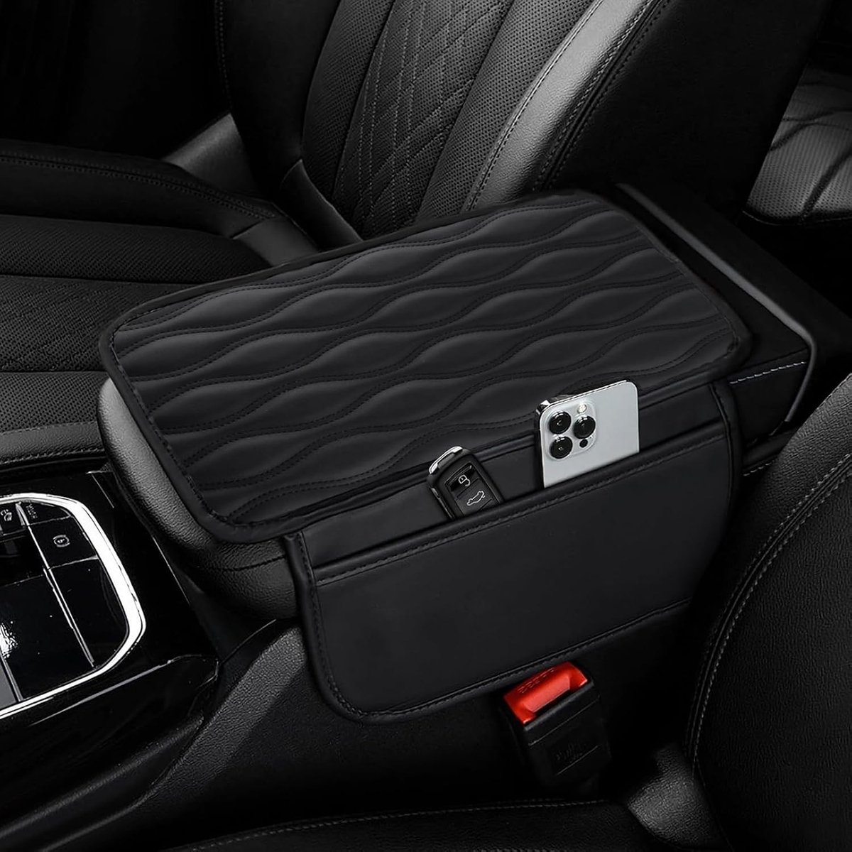 Autoarmleuningen - PU-leer - Universele armleuningbeschermers - Comfortabel en vuilbestendig - ShopVlot