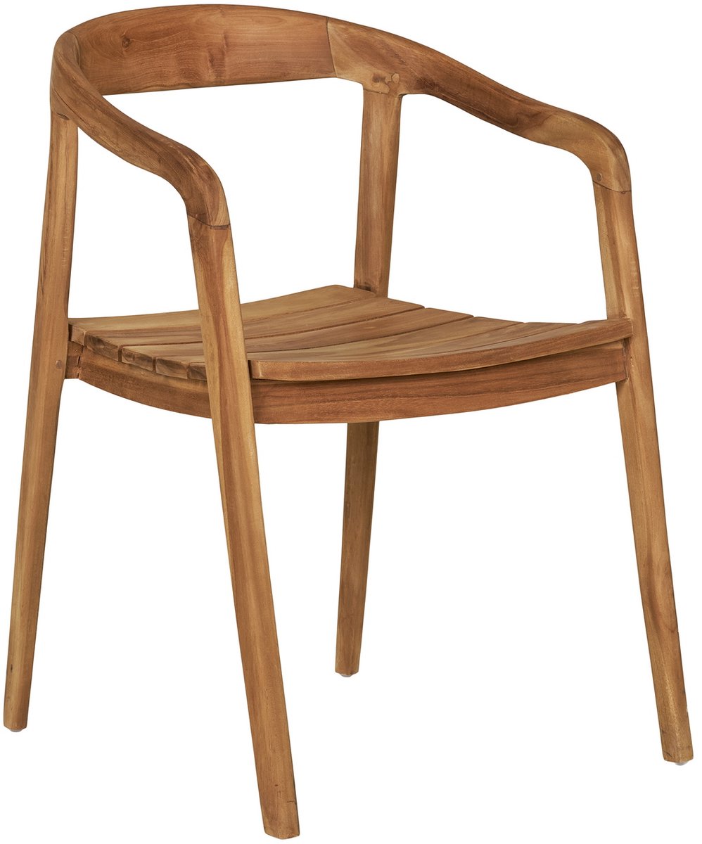 House Nordic Eetkamerstoel Otero - Teak - Naturel - Set van 2
