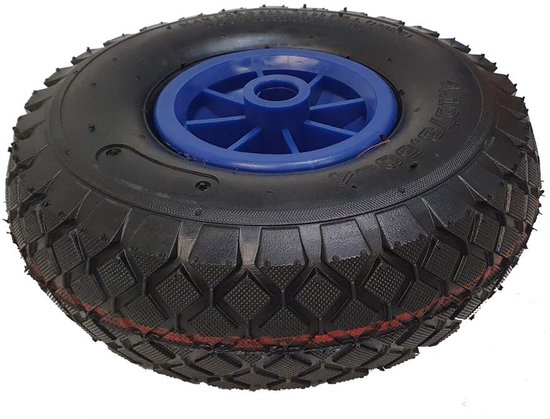 Pneumatisch steunwiel met rubberen kunststof band 260mm — afbeelding 5