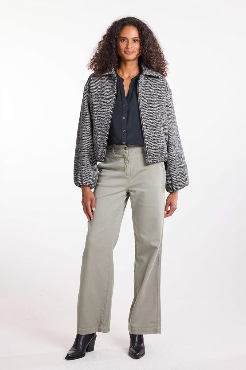 DIDI Dames Bomber City Black herringbone maat 44