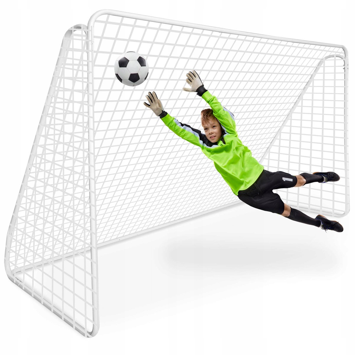 XBOOST Nicolo Voetbaldoel 300x205 cm - Stevig & Makkelijk Montage