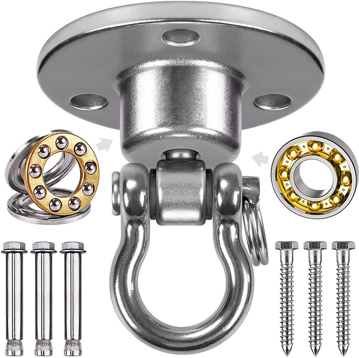 Schommelset bevestigingsset - Heavy Duty - Beugels, ankers en accessoires - Voor hangende schommels en meer