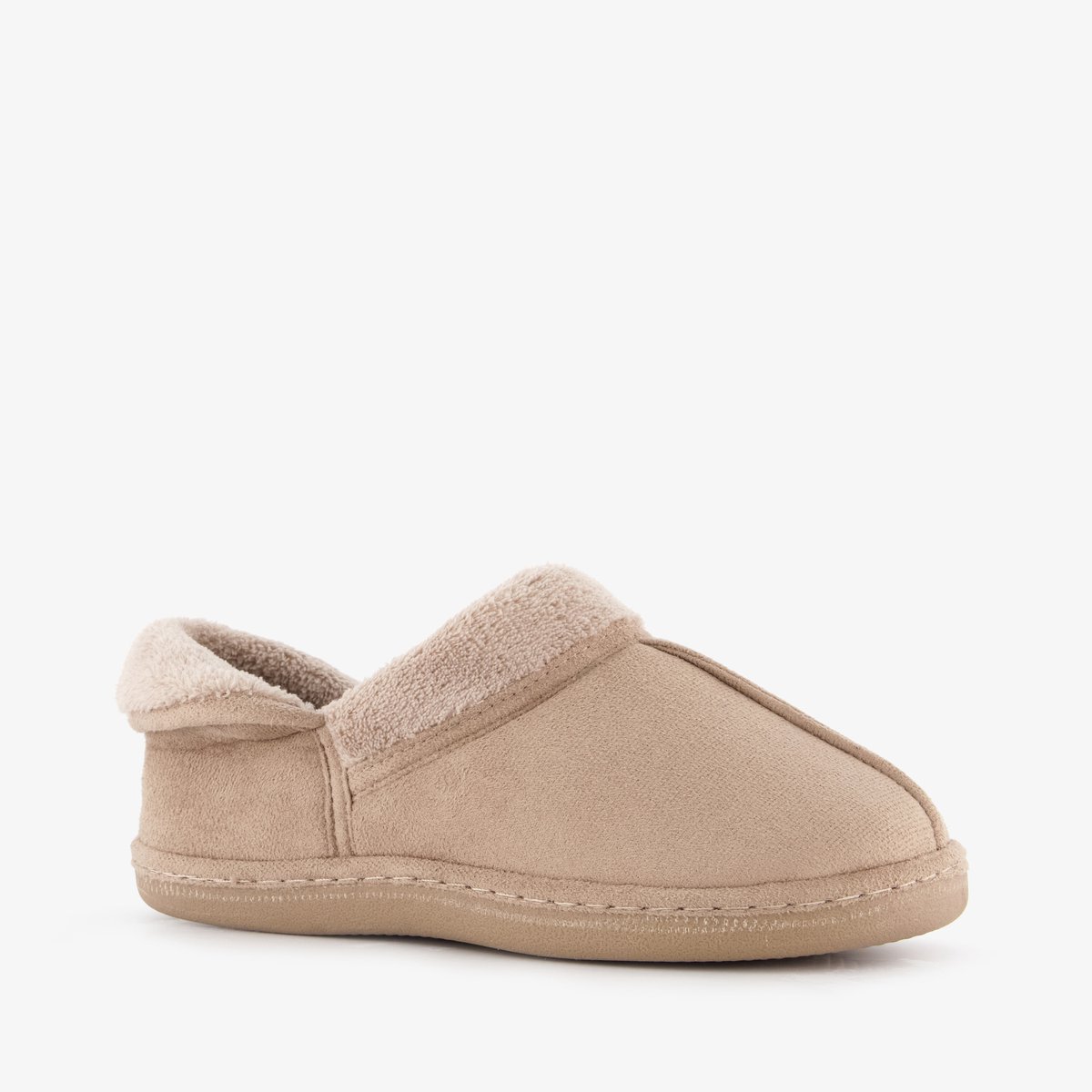 Thu!s gevoerde dames pantoffels beige - Maat 39 - Sloffen
