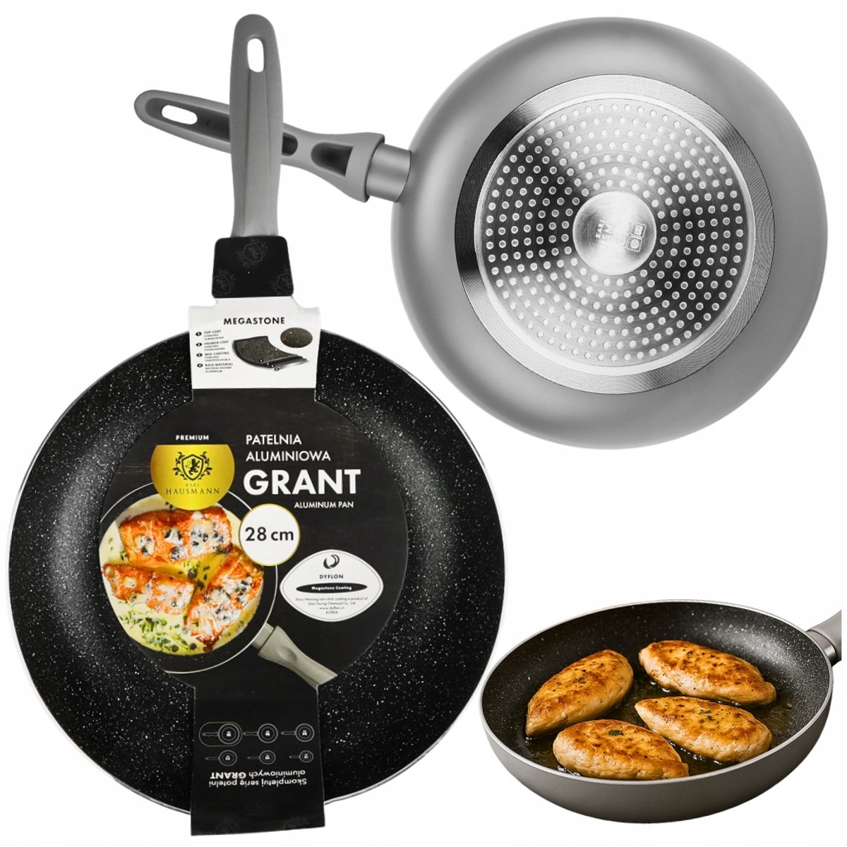 Karl Hausmann Grant Koekenpan 28 cm - Antiaanbaklaag, Inductie Geschikt