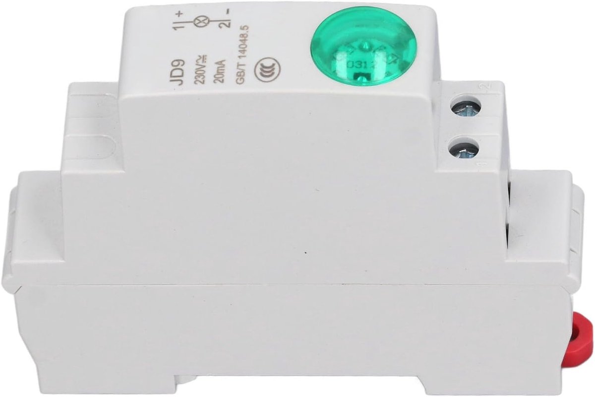 Indicatorlicht DIN-rail - LED groen - 230V AC/DC - ruimtebesparend voor schakelkasten - ShopVlot