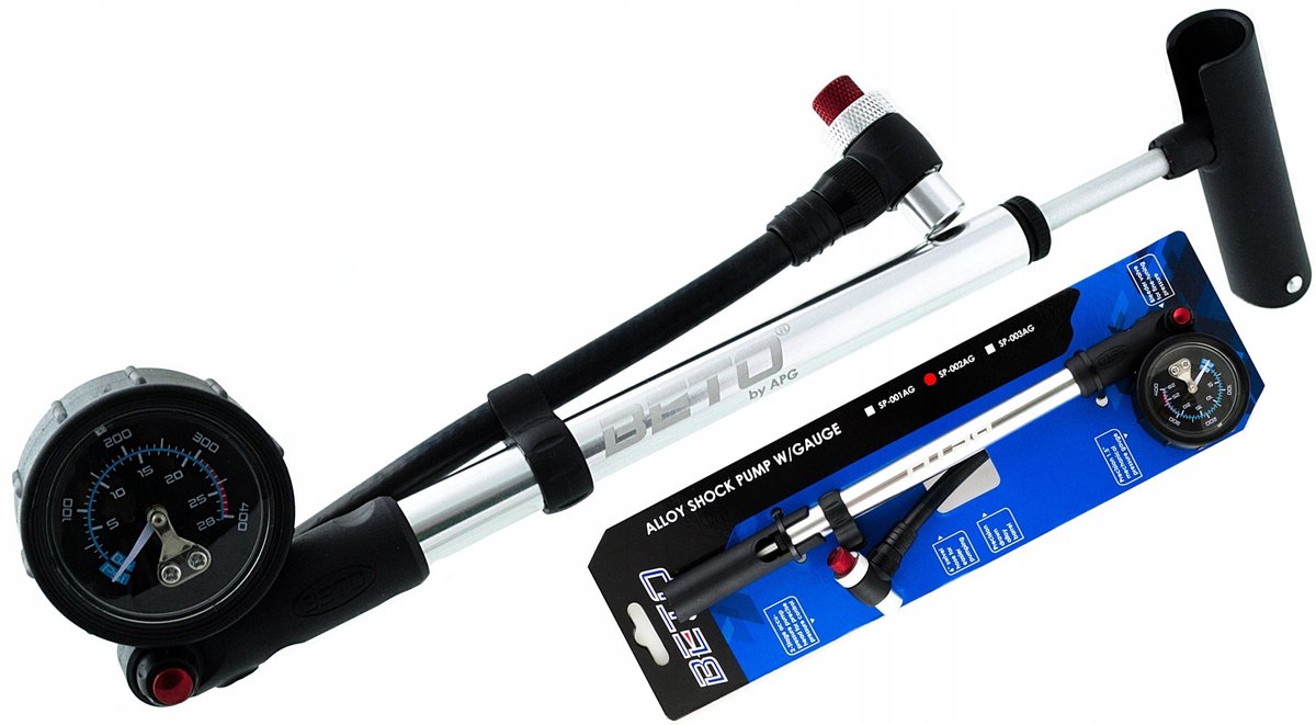 Merkloze Hogedruk Fietspomp voor Vering & Dempers (400 PSI)