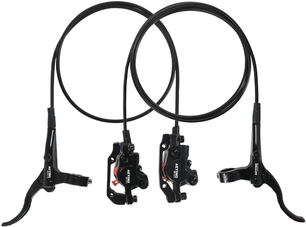MTB Hydraulische Schijfremset - Voor 800mm, Achter 1500mm - Aluminium Legering - Krachtige Remkracht voor Mountainbikes - ShopVlot