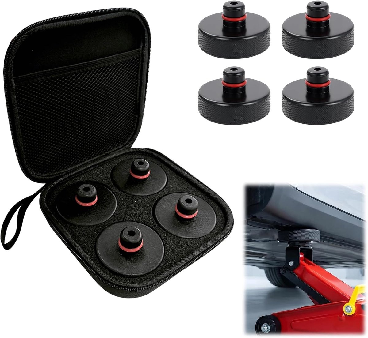 Krikrubber Pads Set van 4 - Voor Model Y 3 X S - Beschermend en Duurzaam - Veiligheid voor uw Voertuig - ShopVlot