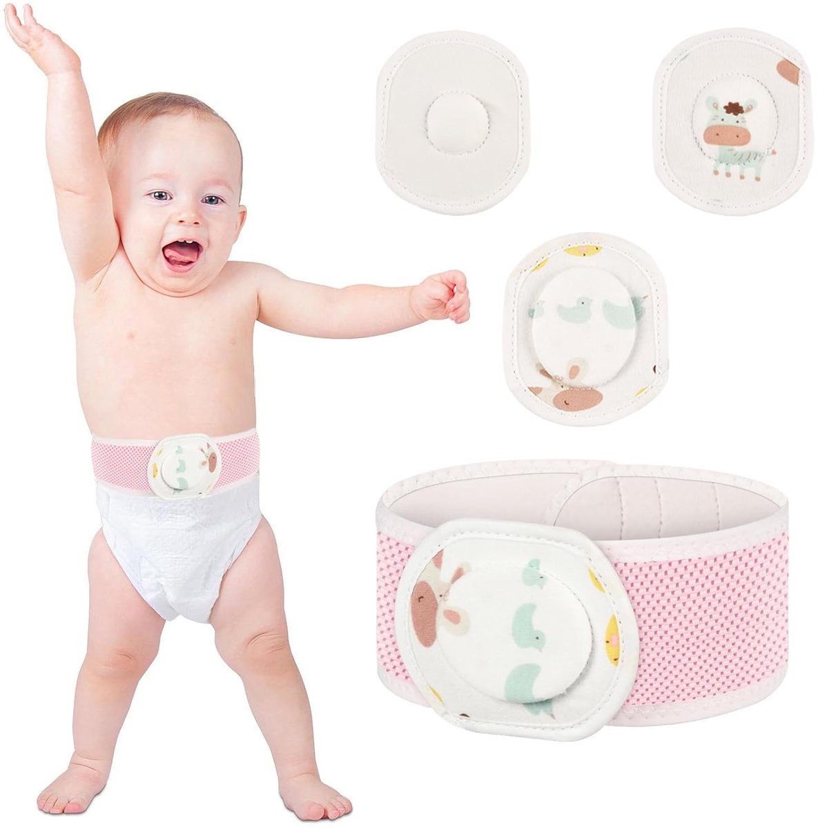 Navelbreukgordelset voor baby - Verstelbare navelband - Zacht rekbaar materiaal - Verlicht ongemak - ShopVlot