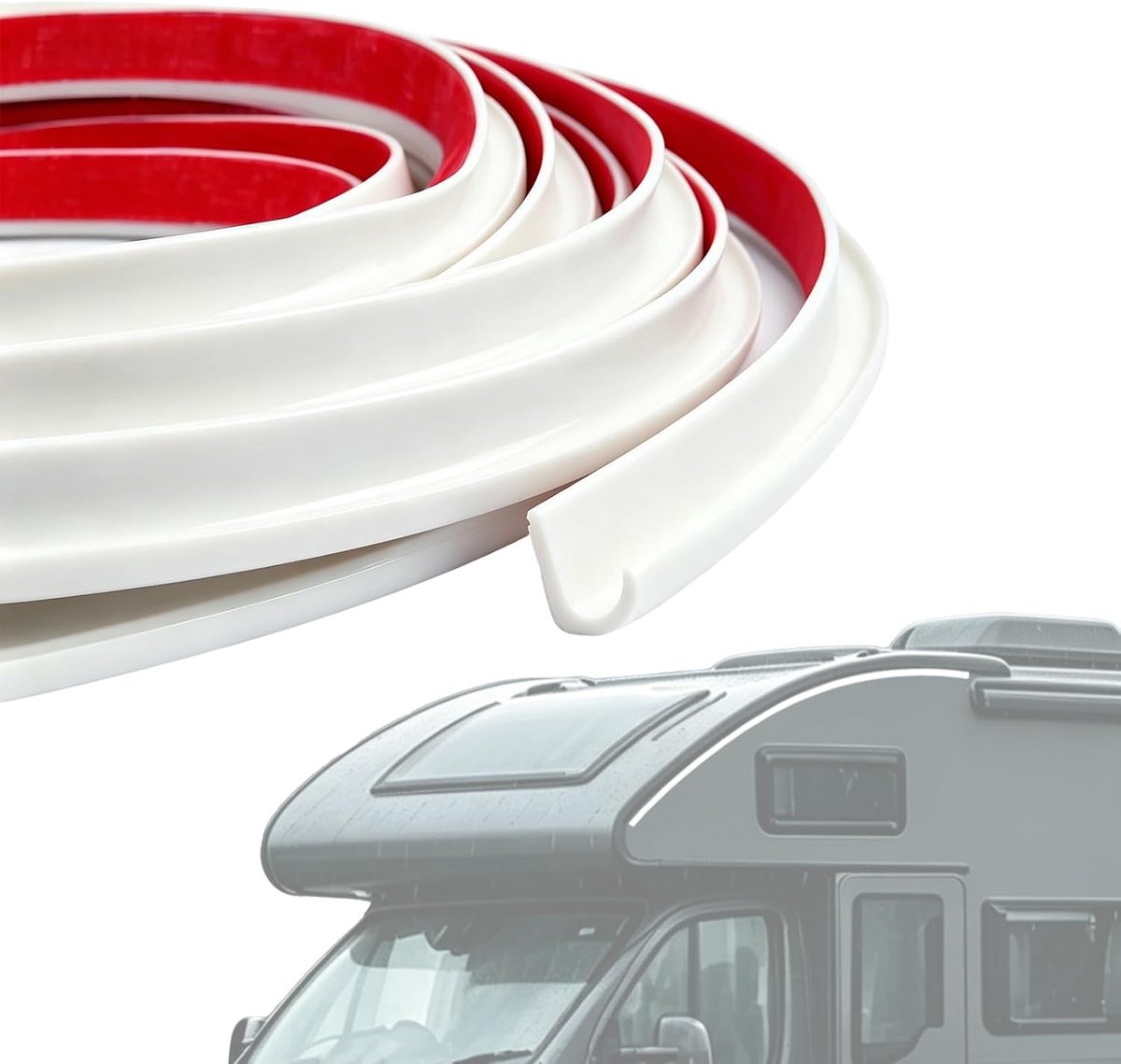 Campinggoot 5 m TPE J-vorm - zelfklevend - efficiënte waterafvoer - beschermt tegen lekkages - ShopVlot