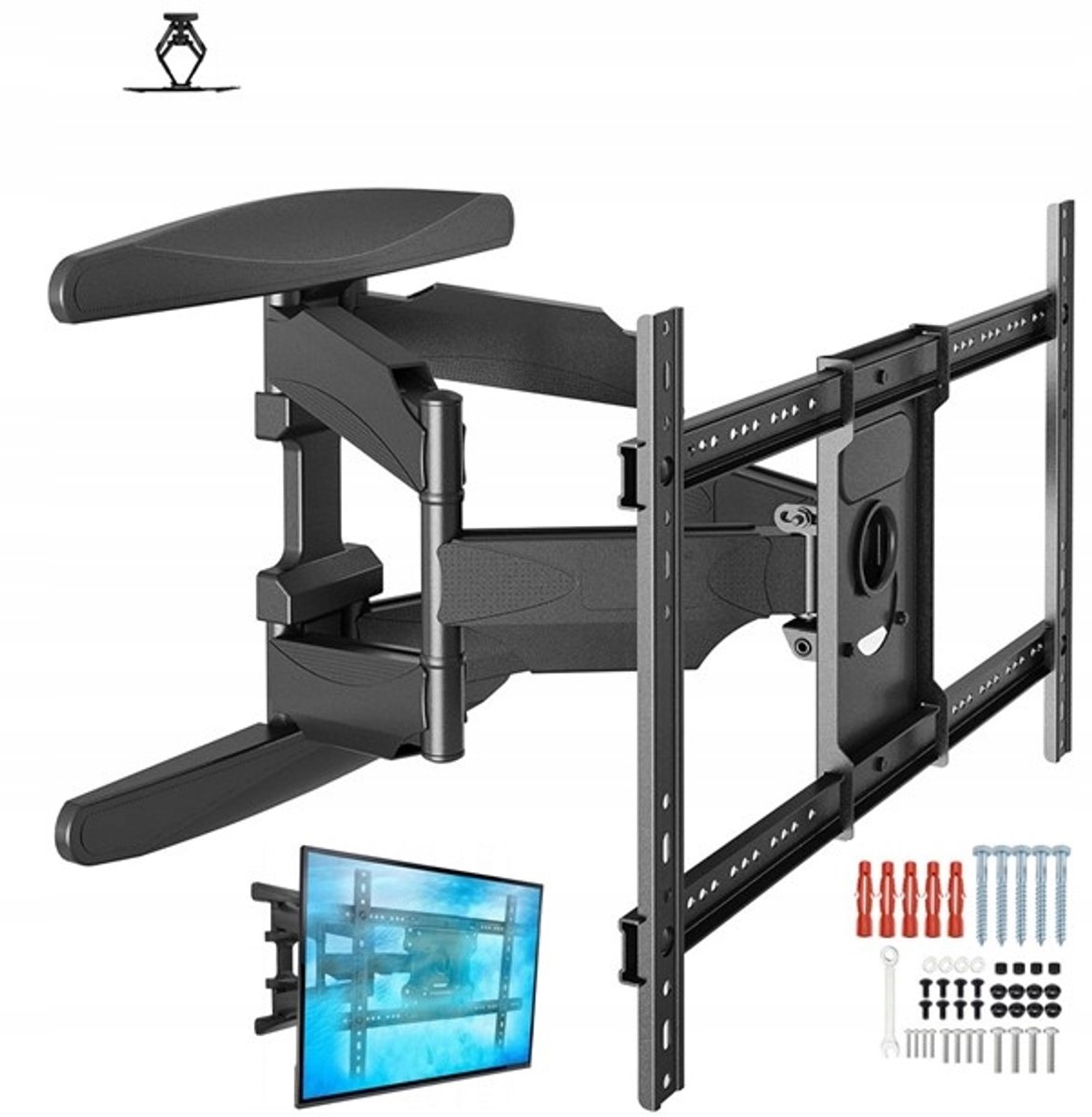 Draaibare TV-muurbeugel voor LG OLED65C8PLA, 45 kg, 70"