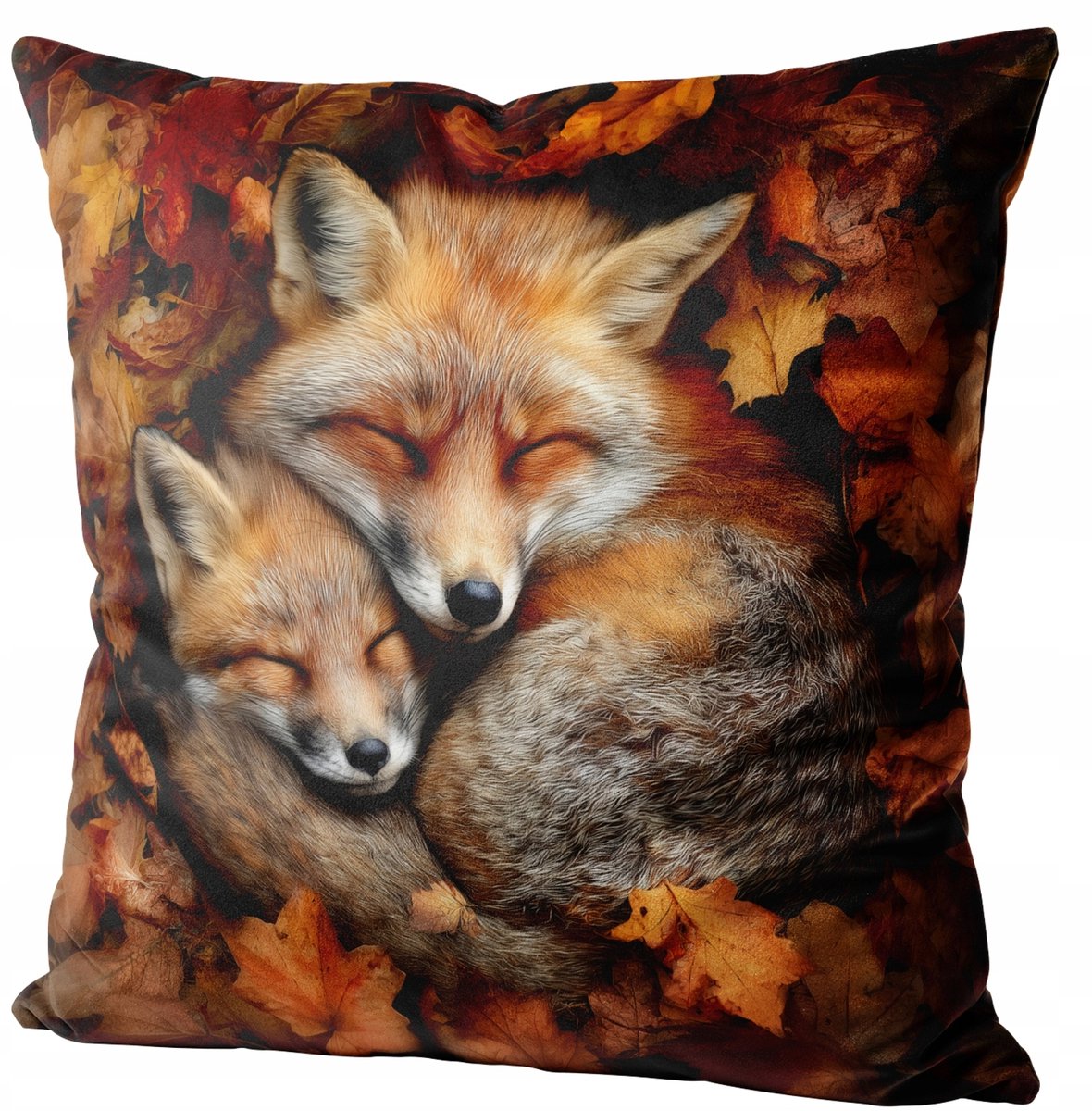 Decoratieve Kussenhoes 40x40 cm - Zacht Velours met Herfstprint