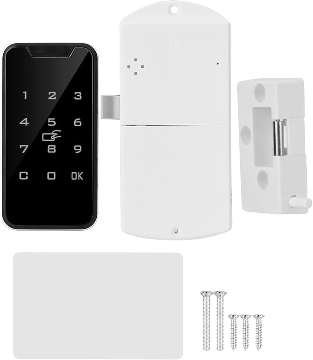 Digital RFID Password Lock Smart Electronic Keyboard Security Lock, Zinc Alloy Keyless Lock for Drawers, Cabinets - ShopVlot