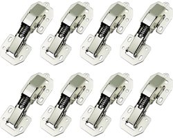 LIKERAINY Soft Closure Screw Hinge (4.5 Inch) with Spring 90° Steel Hinges Without Pot Drilling for Kitchen Cabinet - ShopVlot