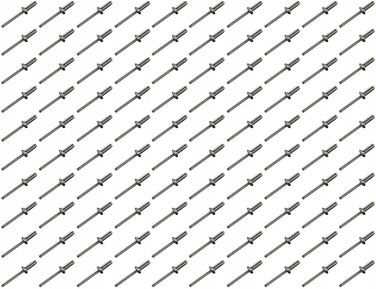 Rivet RVS 4,8x10mm 100st A2/A2 - Corrosiebestendig