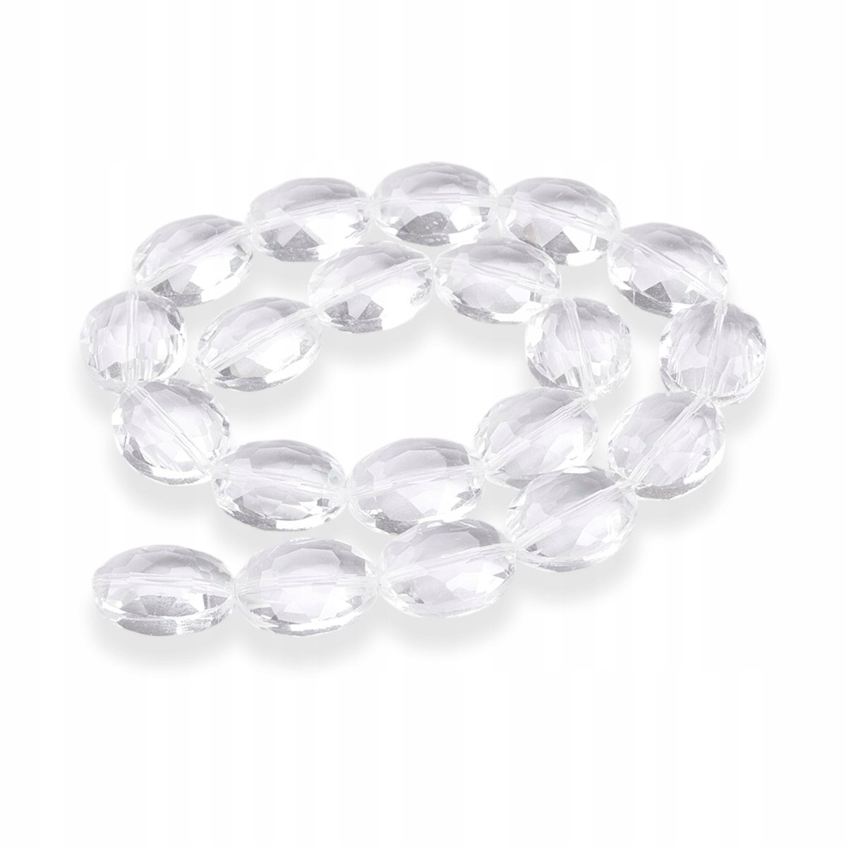 Gefacetteerde Kristalglazen Kralen Ovaal 20x16x10mm - 20 stuks