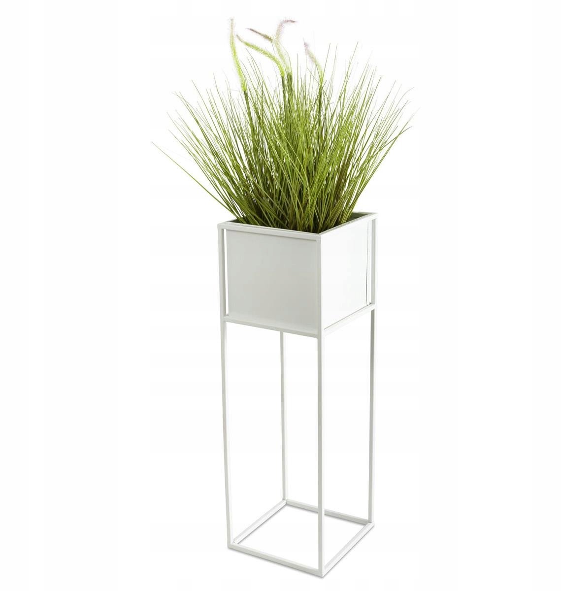 Moderne Witte Plantenstandaard 70 cm - Stijlvolle Metalen Pottenhouder