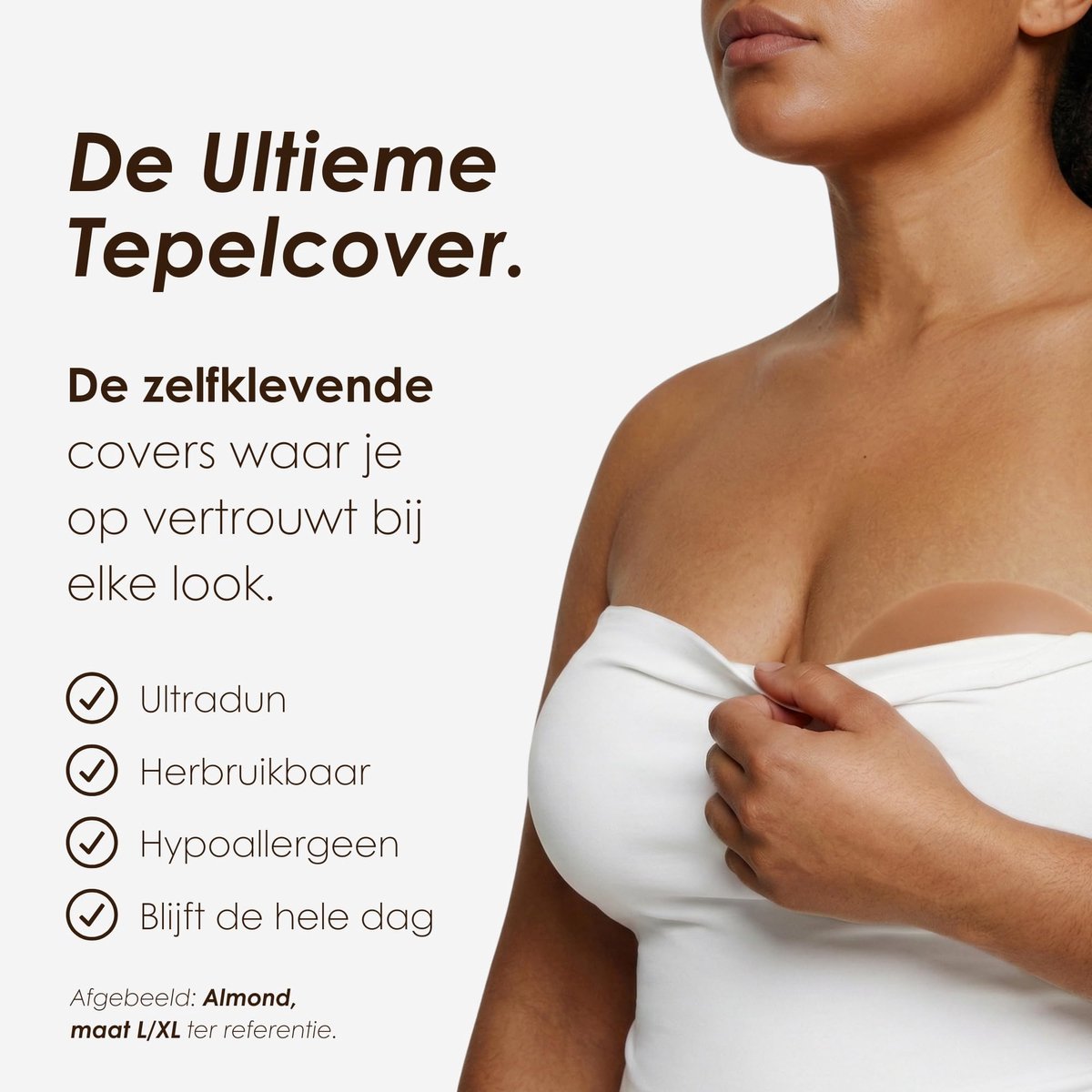 Nipple Covers 10cm - Herbruikbare Silicone Tepelcovers - Hypoallergene Zelfklevend - Ideaal voor Onderkleding - ShopVlot