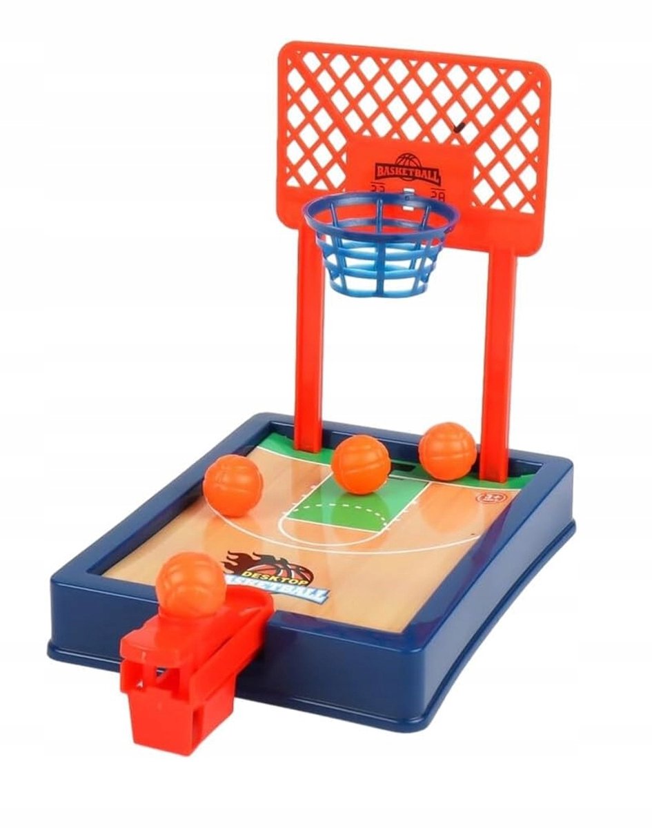 Merkloos Basketbal Spel met 4 Balletjes - Leuk voor Kinderen & Volwassenen