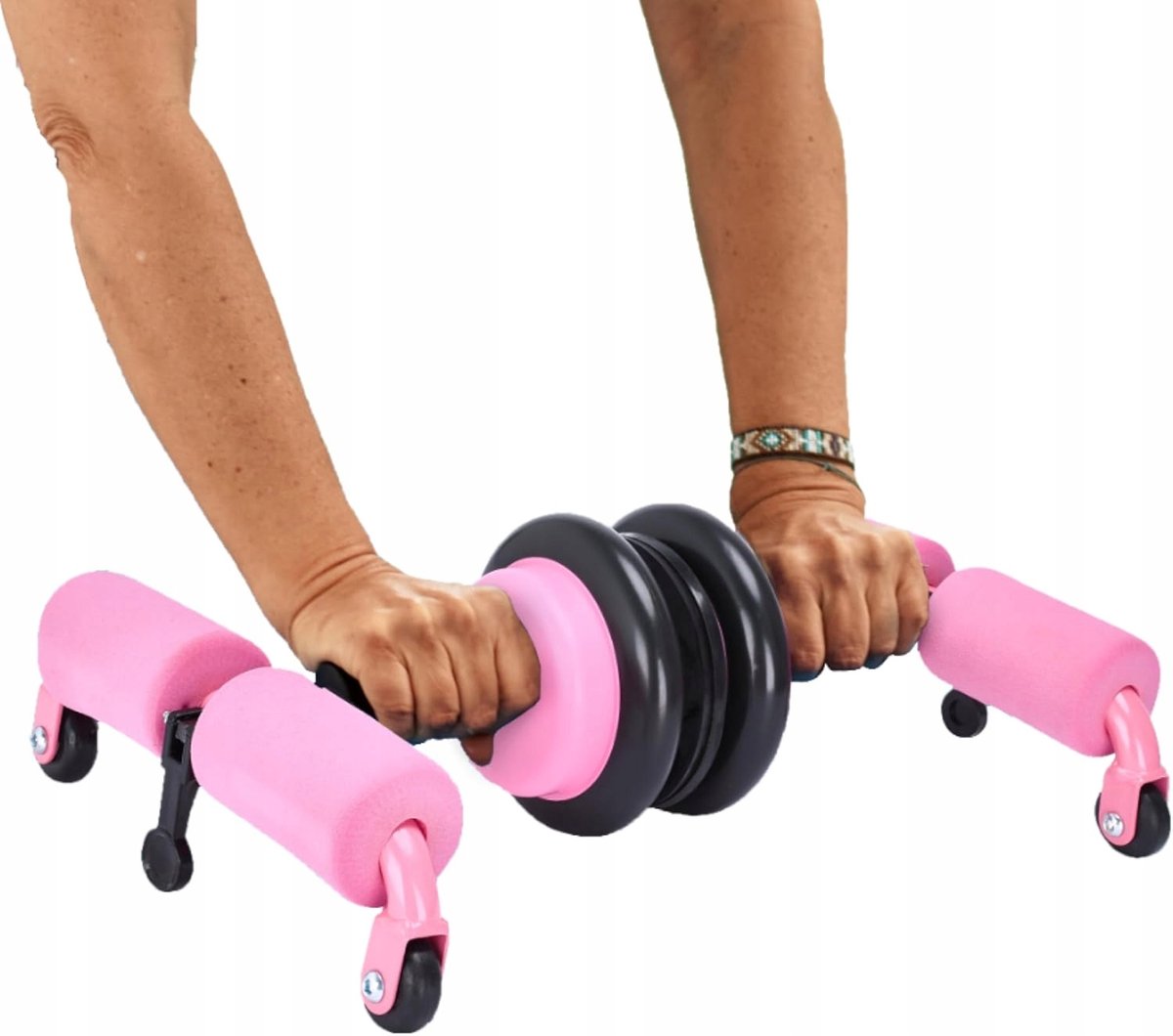 Multifunctionele Ab Roller met Automatische Terugslag - Ergonomisch