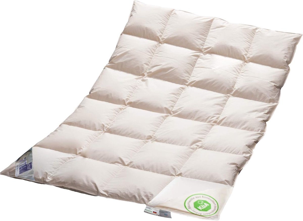 Dekbed Medium 155 x 220 cm - 100% Natuurlijk Dons - Duurzaam en Allergievriendelijk - Voor het Hele Jaar - ShopVlot