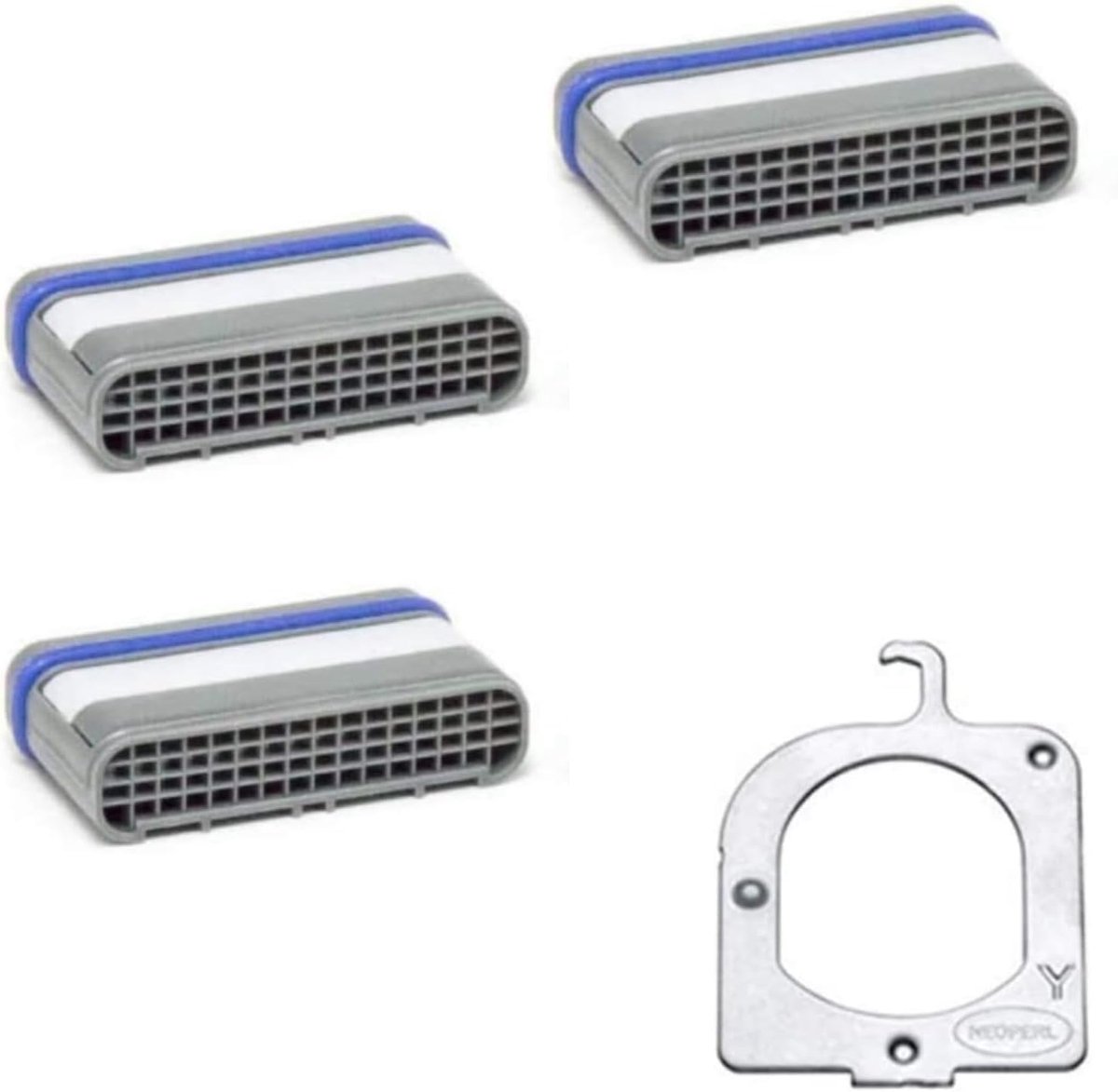 Replacement Aerator, Rectangular, 32 x 8, for Retractable Taps, 3 Pack with Key, Jet Regulator Filter - ShopVlot