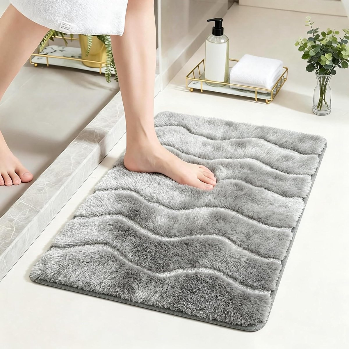 Badmat 60x100cm - Antislip Waterabsorberend - Zacht Traagschuim - Comfortabel staan tijdens huishoudelijke taken - ShopVlot