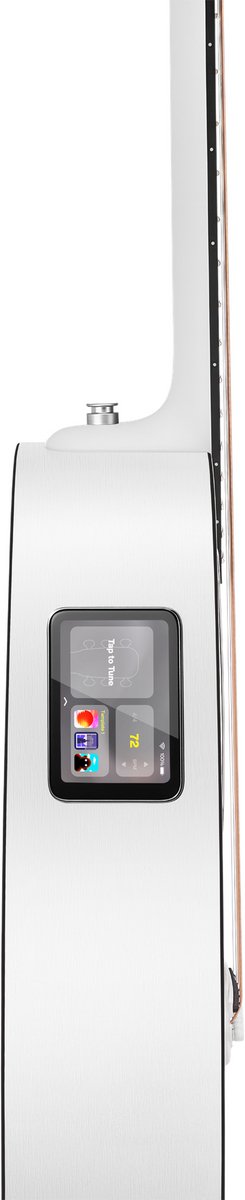 Lava Music LAVA ME Play Frost White Akoestische Gitaar met Tas