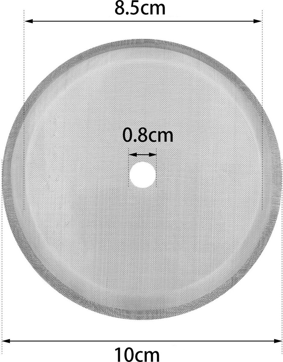 3 stuks - Filter - Vervangingsfilter voor French Press - Roestvrijstalen filter - Fijnfilter voor Koffiepers - Herbruikbaar - Zilver - 10 cm x 10 cm - Geschikt voor een French Press van 1000 ml - Voor vers gezette koffie — cadeau in Cadeau-ideeën - foto 2