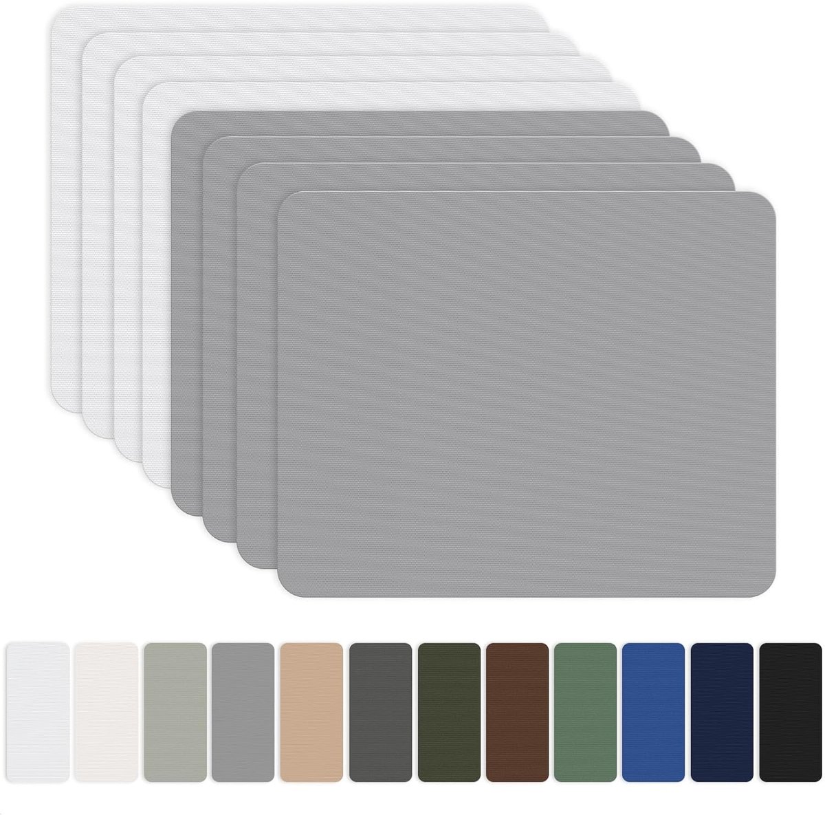 Reparatieset tentdoek - Grijs & Wit - 20 x 15 cm - Nylon Zelfklevende Waterdichte Patches - Voor Tent, Donsjack en Slaapzak
