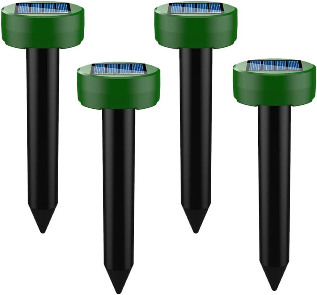 Mollenverjager op batterijen - Zilver - Hoogwaardige ABS Kunststof - Ultrasone Ongewenste Dierenverjager voor Tuin