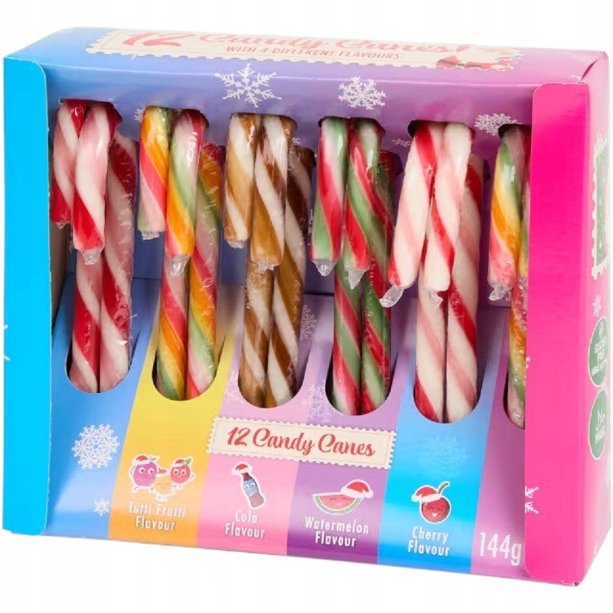 Kerststokken Lolly's voor Kerstboom - 12 stuks, 144g