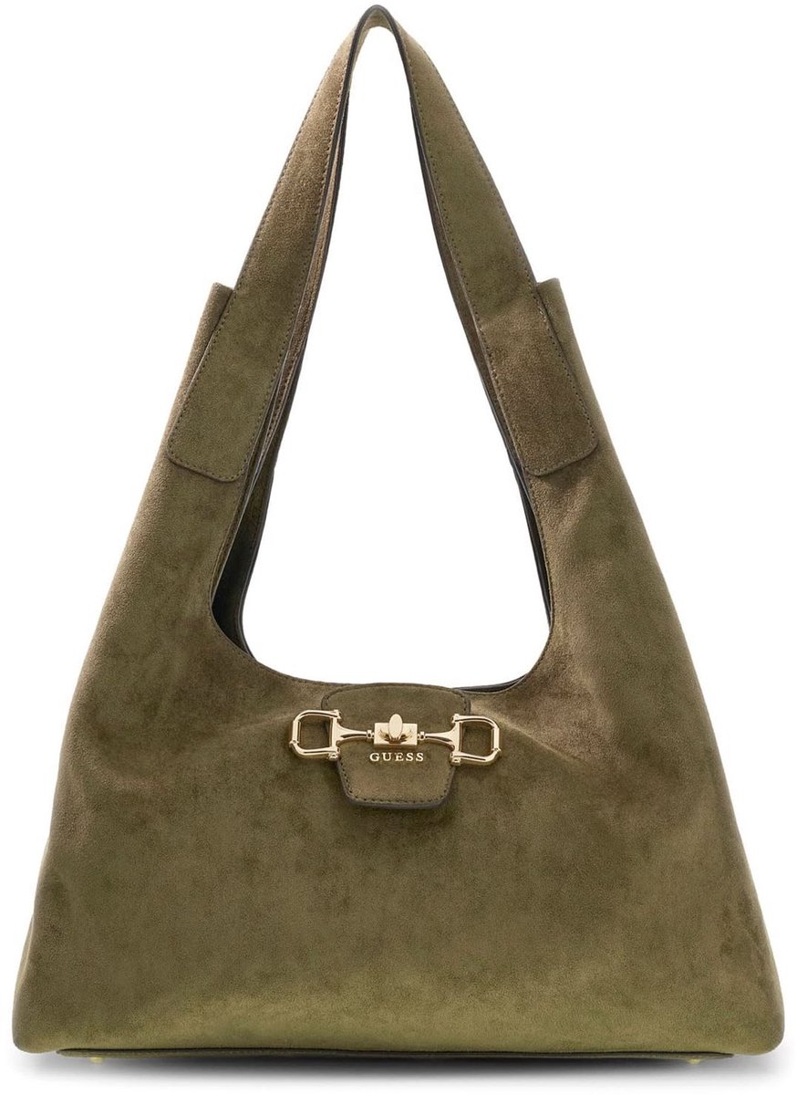 GUESS schoudertas Sunset Hobo Olive bruine