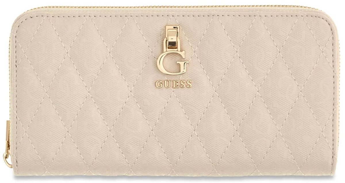 GUESS portemonnee Tamara SLG Zip Around Wallet Bone crème