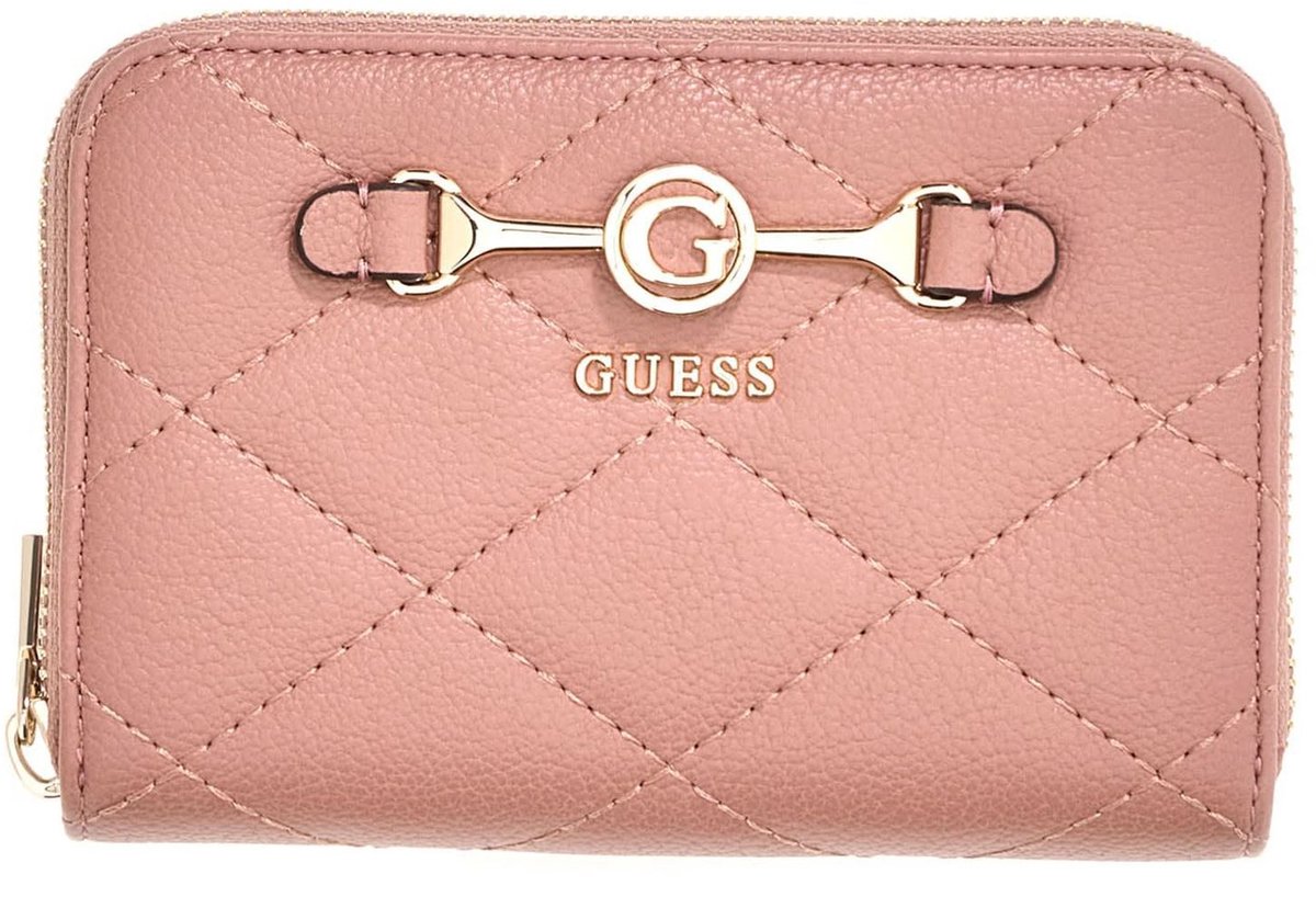 GUESS portemonnee Frances SLG Zip Around Wallet Rosewood roze