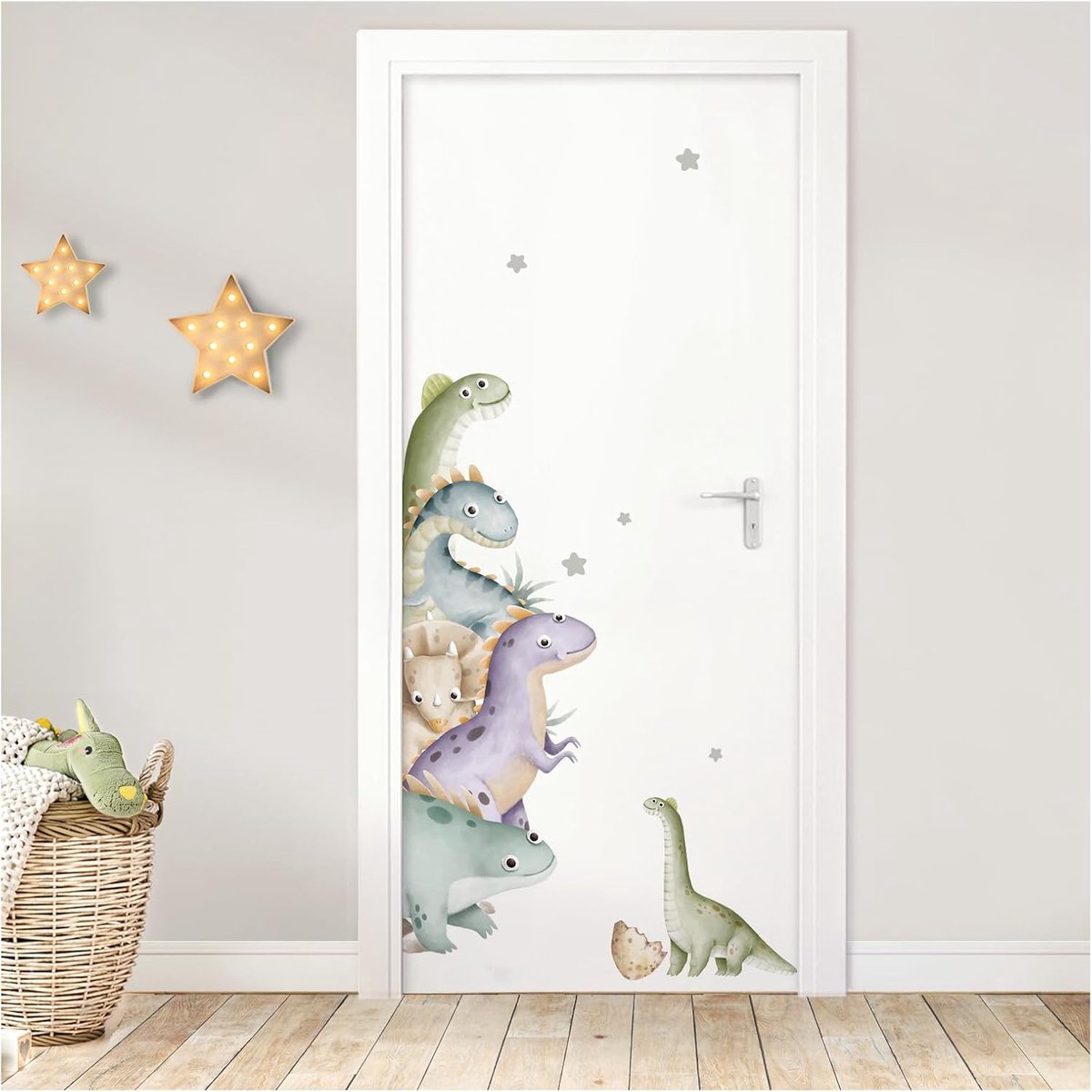 Door Sticker Dinosaur Wall Sticker with Name for Children's Room Door Sticker Wall Sticker Baby Room Wall Sticker - ShopVlot