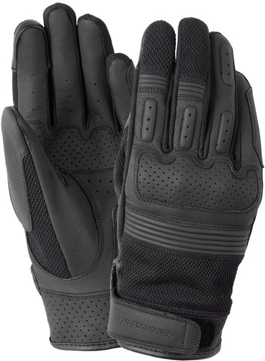 MOTOBLOUZ Motor Handschoenen ANDREW Mannen XXL Zomer Zwart CE-gekeurd