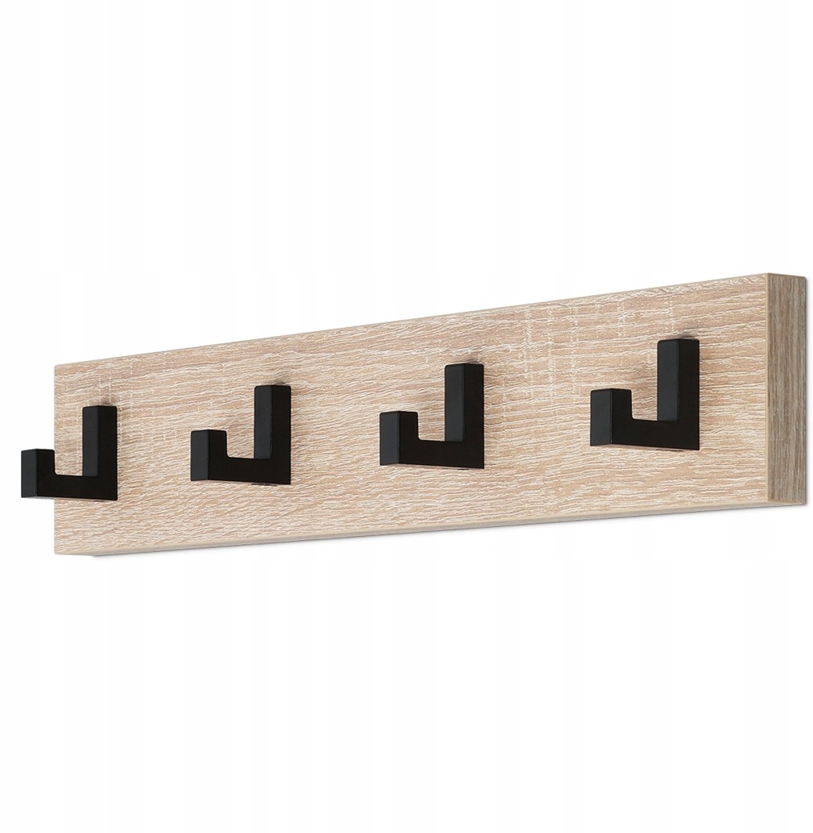 Merkloos Wandkapstok met 4 Haken - Dressoir Stijl