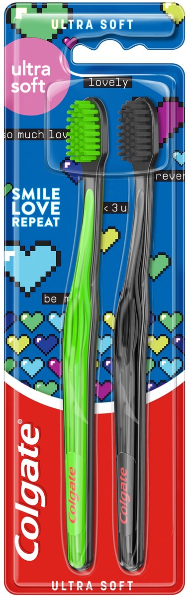 Colgate Duo Love Tandenborstels Ultra Zacht - 2 Stuks