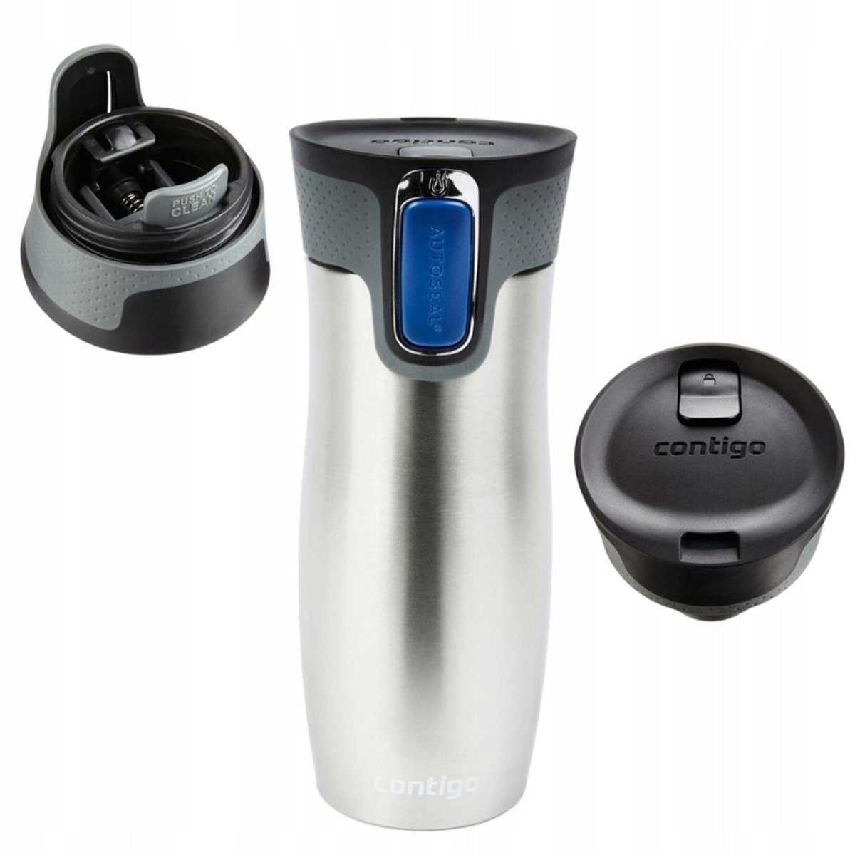 Contigo West Loop 2.0 Thermosbeker 470ml Zilver RVS