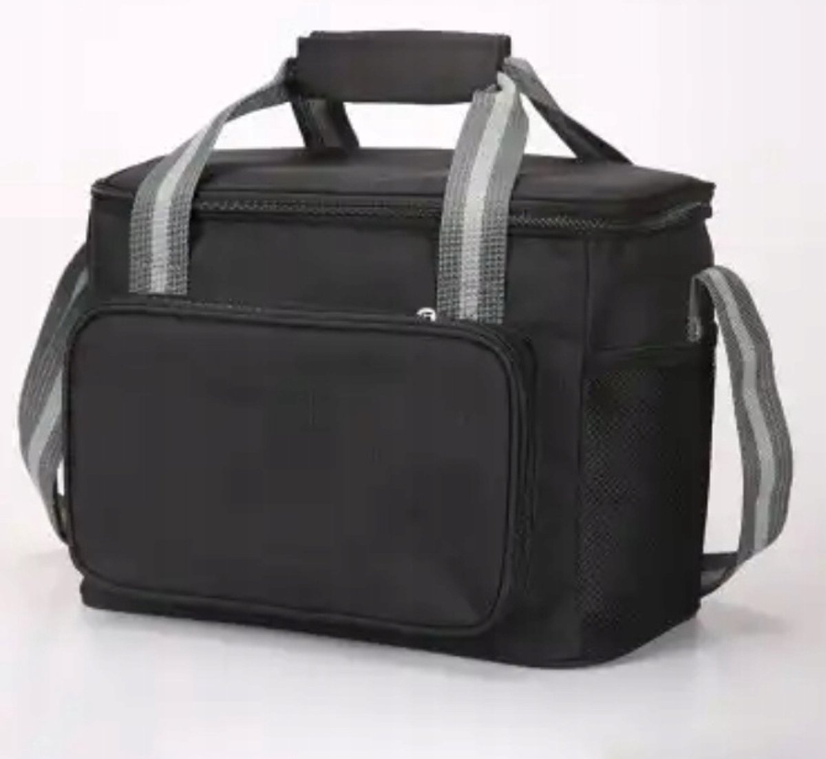 Grote Zwarte Thermal Lunchtas - 12L - Duurzaam & Waterdicht