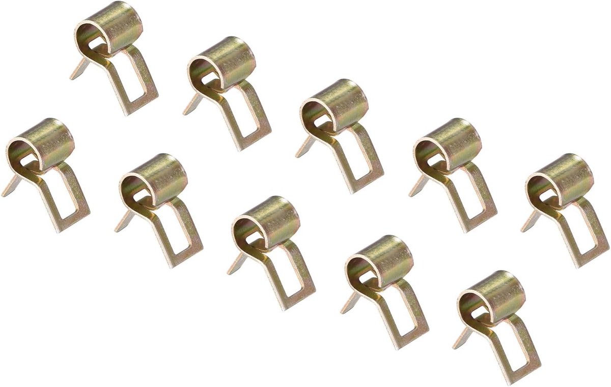 DMiotech 10pcs 5mm Spring Tyre, Fuel Tube Clippers, Silicone, Vacuum, Tube Clamp, Clasp, Spring Clamps - ShopVlot