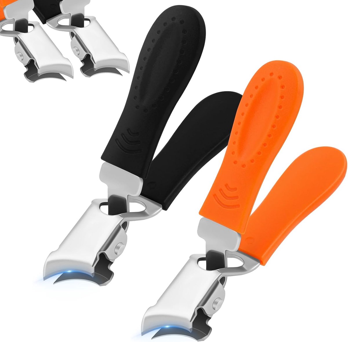 Nail clippers - 2 stuks - gebogen ontwerp - ideaal voor dikke nagels - ShopVlot