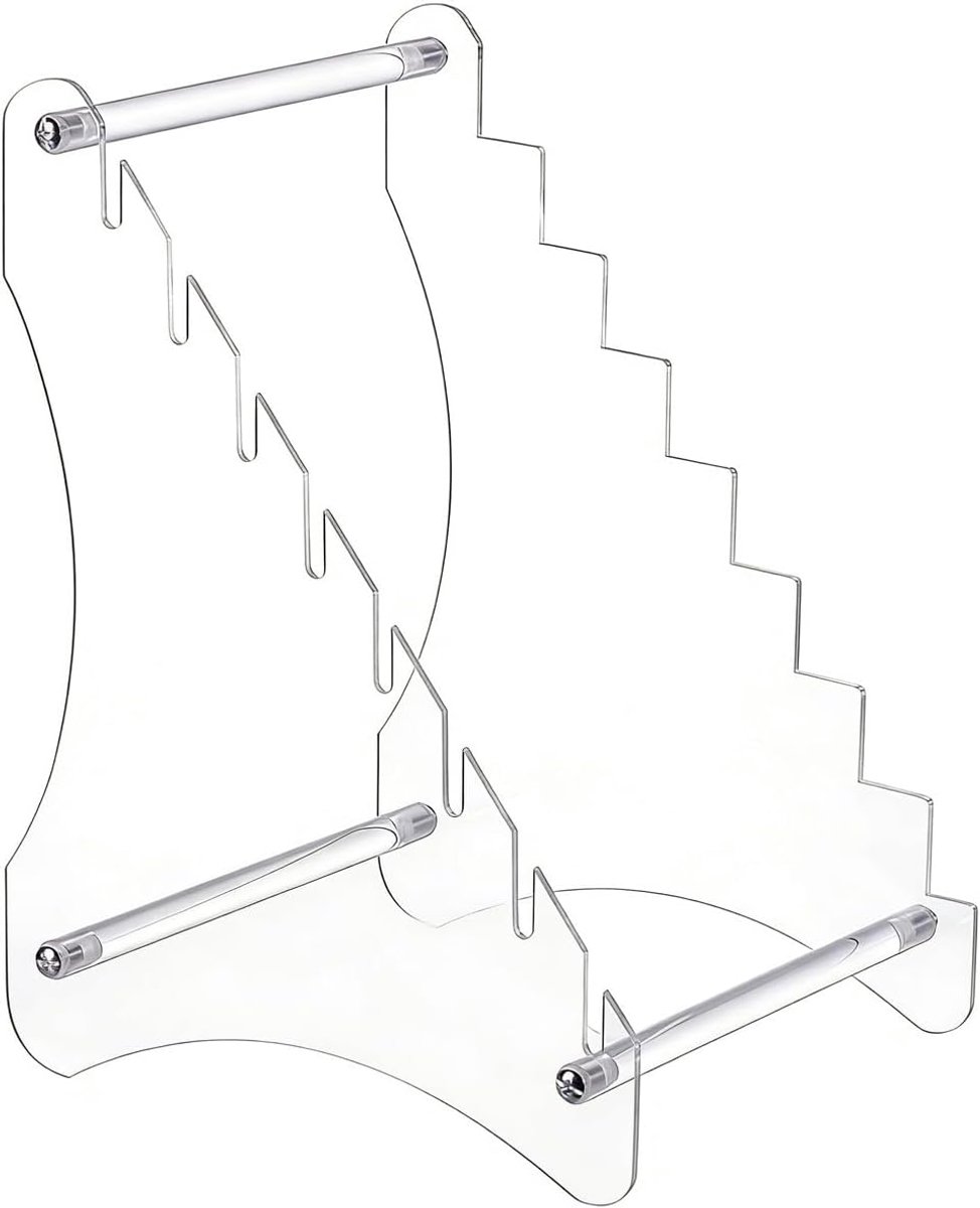 Opbergrek keuken 18x15x24cm - transparant PMMA - stevig design - voor messen en verzamelstukken - ShopVlot