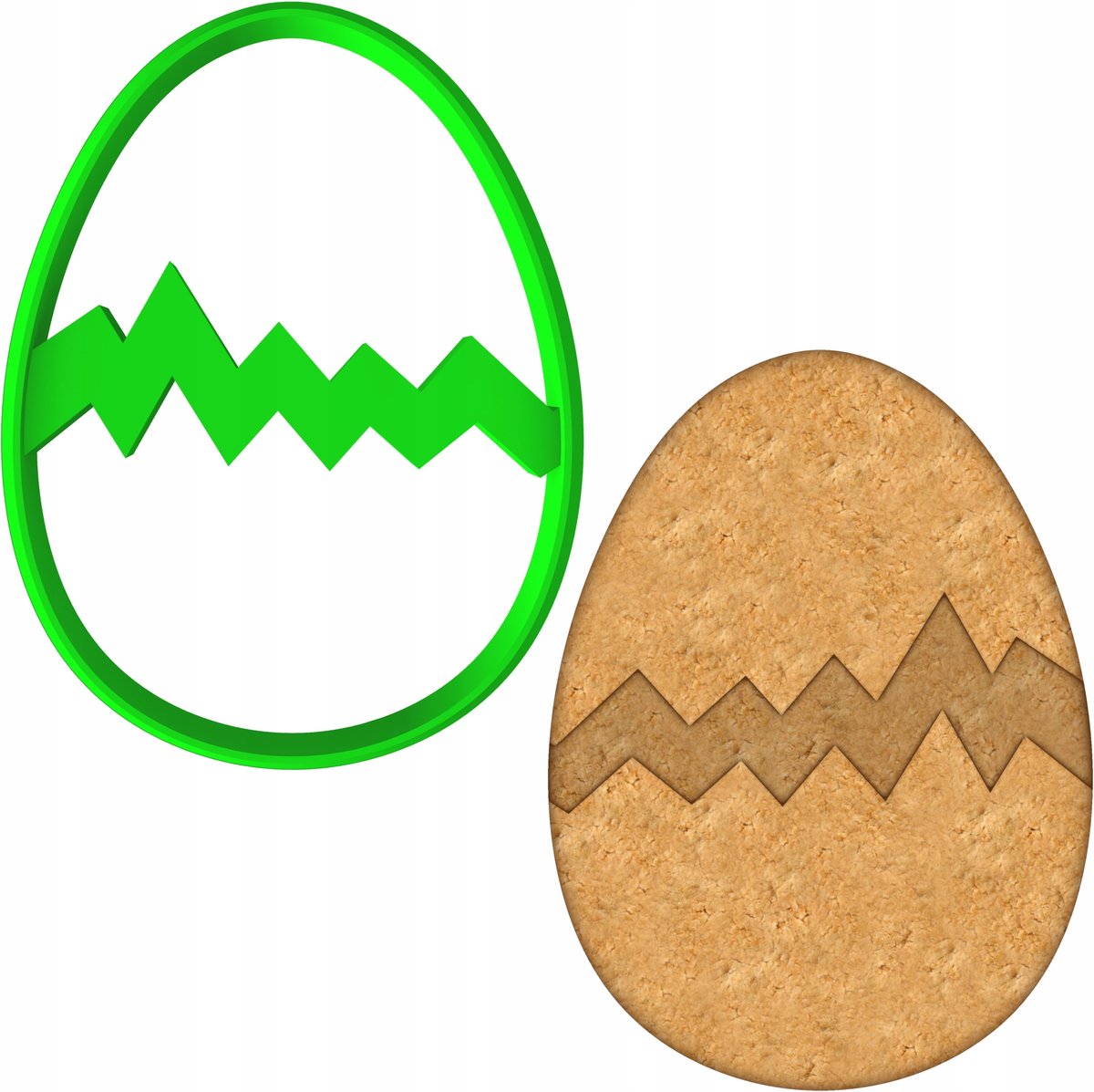 Paasei Koekjesvorm - 8cm - PETG Plastic - Vaatwasmachinebestendig