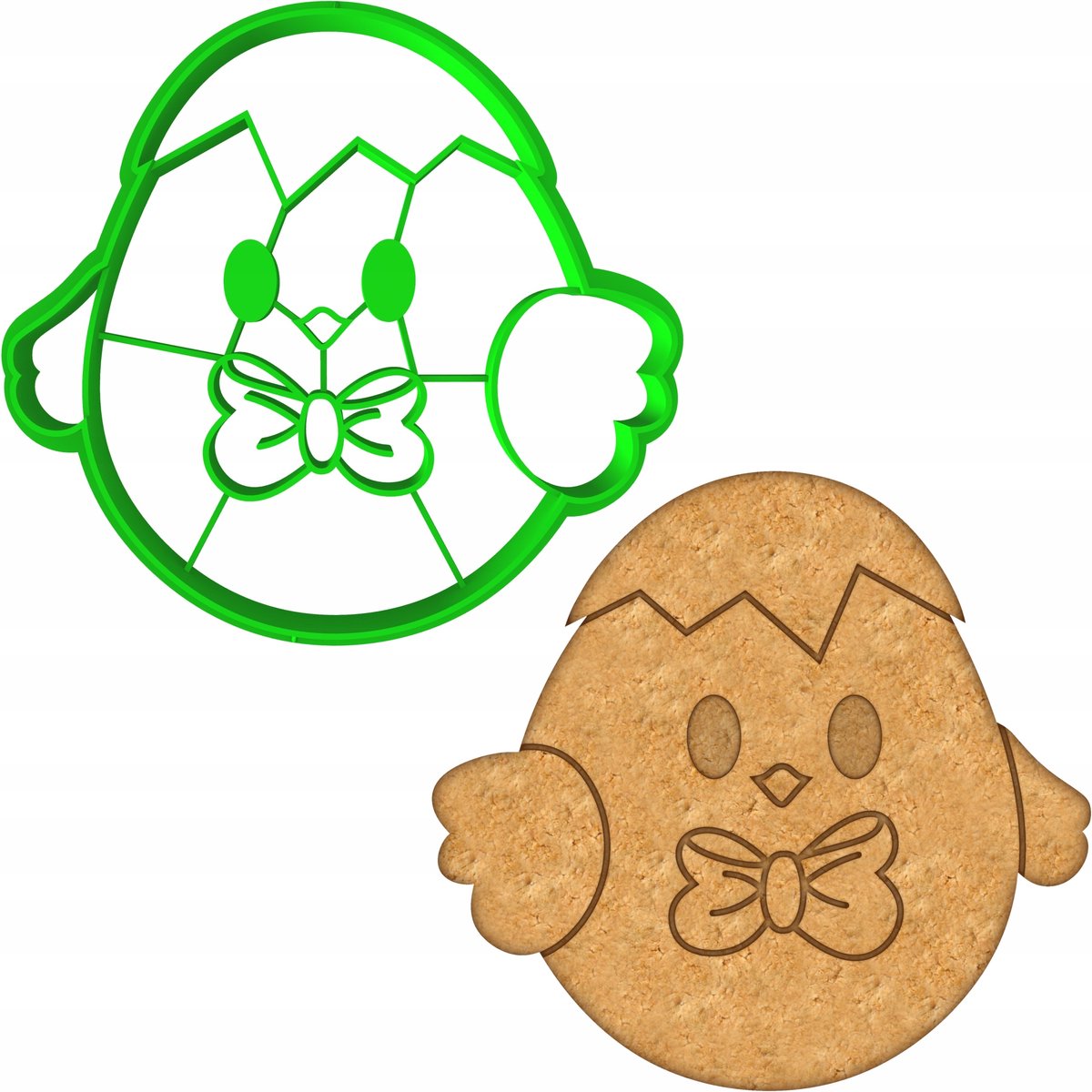 Paas Koekjesvorm Kipje - 8cm - PETG Voedselveilig