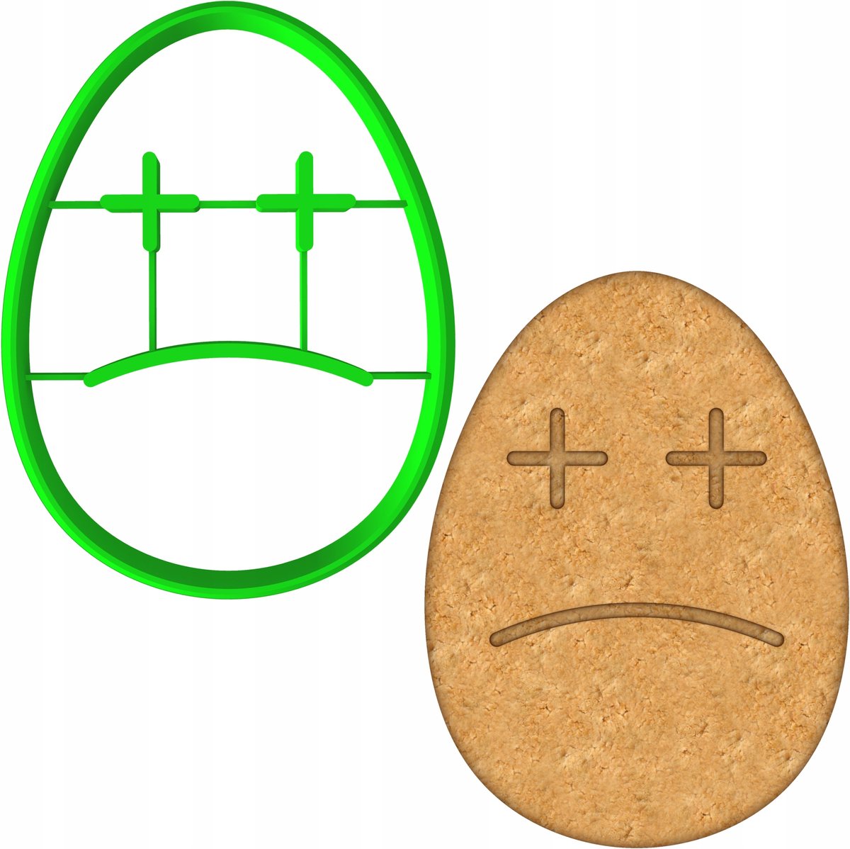 Paas Koekjesvorm Ei - 8cm - PETG Plastic - Vaatwasmachinebestendig