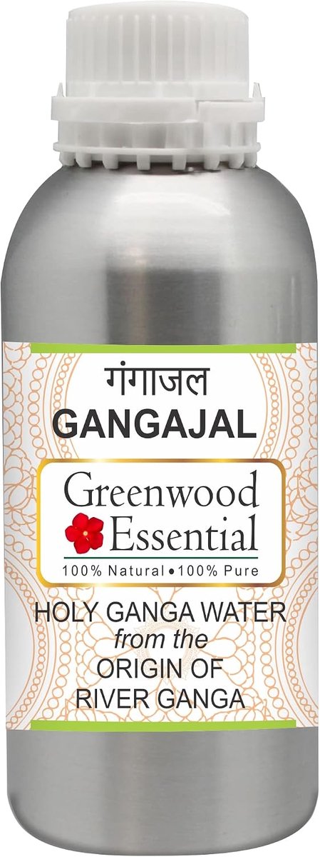 Gangajal Sacred Ganga Water from the start of the river Ganga at Devprayag in aluminum bottle 300ml - ShopVlot